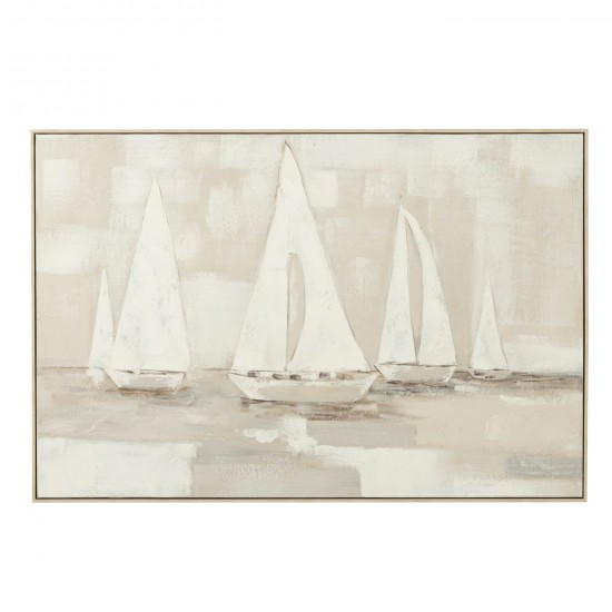 Jline Bild Tog Acryl Kan Weiß Braun kanevas gemaelde.