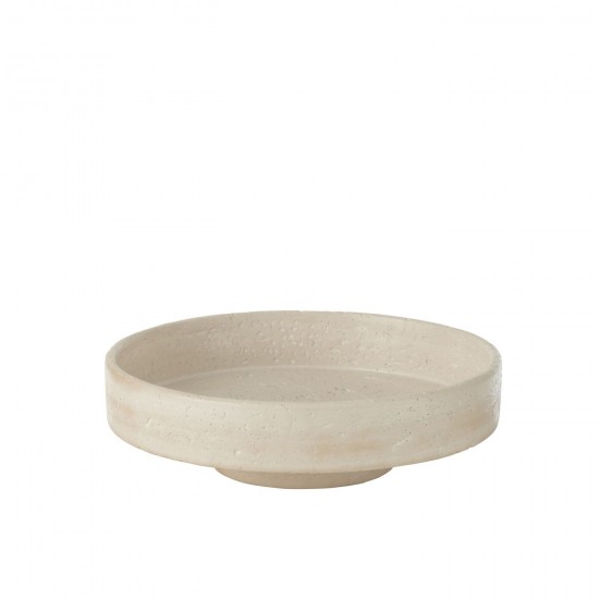 Jline Deko Tablett Olina Zement Creme Large Serviertabletts.