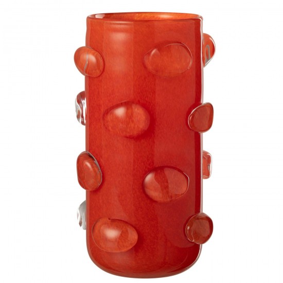J Line Vase Aruna Glass Red Large large vases Tall vases High vases.