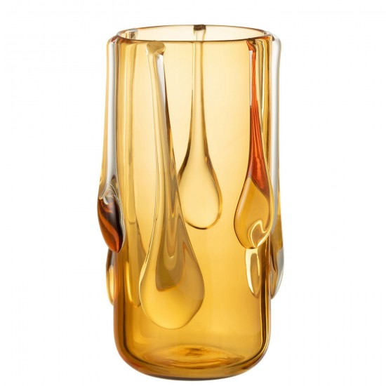 J Line Vase Drippy Glass Amber Large large vases Tall vases High vases.