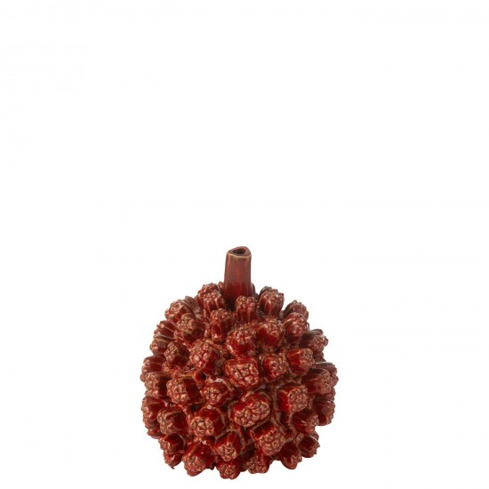 Jline Vaas Saki Keramiek Rood Small.