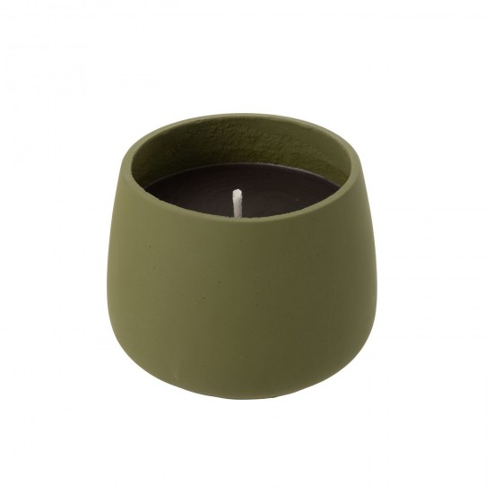 J Line Candela Da Esterno Cyra Cemento Verde Large Vela Exterior Cyra Cemento Verde L.