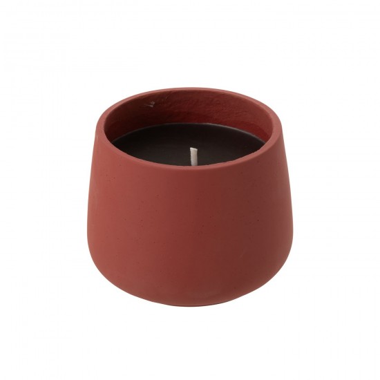 J Line Candela Da Esterno Cyra Cemento Rosso Large Vela Exterior Cyra Cemento Roja L.