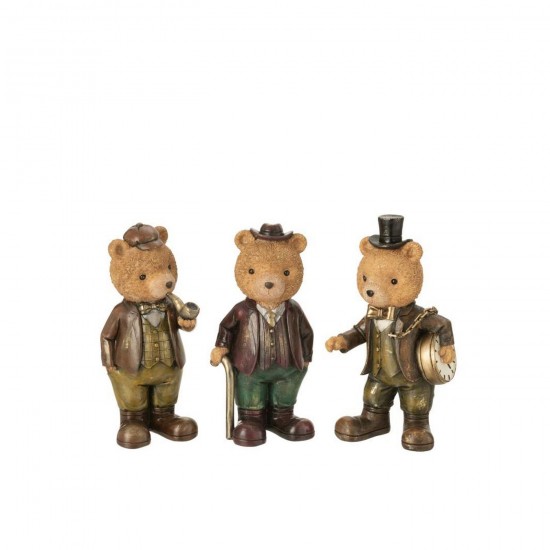 Jline Beer Kleren Steen Meerkleurig Small Assortiment Van 3.