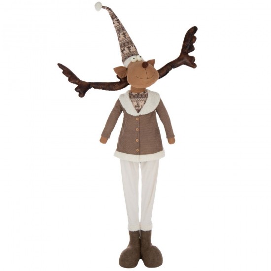 J Line Reindeer Telescopic Polyester Multicolored reindeers.