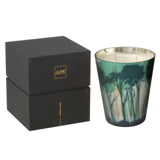 Jline Duftkerze Noa Wald Soja Grün Goldfarben Large 95S aroma kerzen.