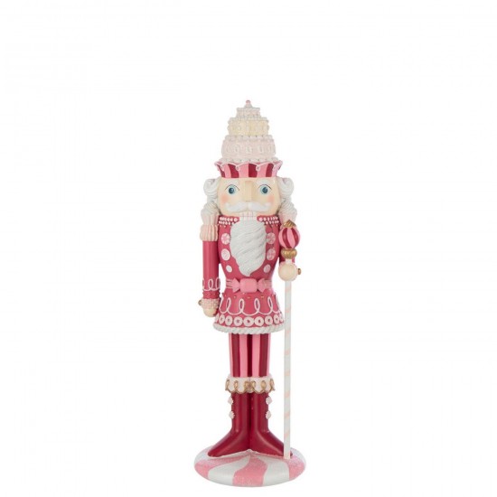 Jline Notenkraker Snoep Hars Wit Roze Medium.