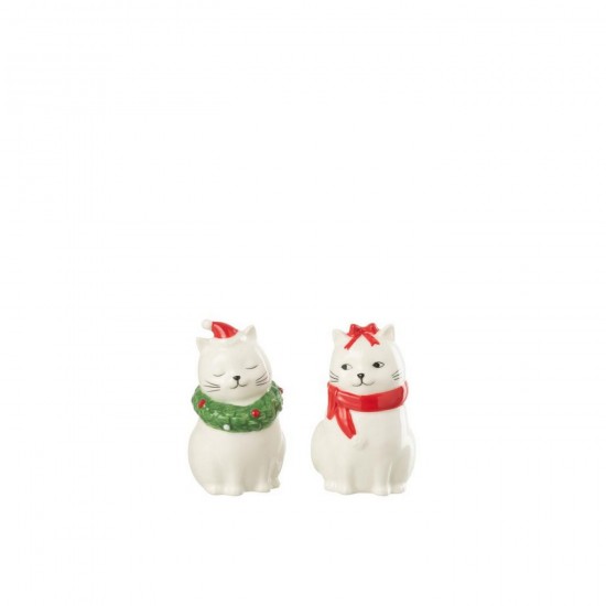 J Line Salt Pepper Cats Dolomite Multicolored sets salt and pepper.