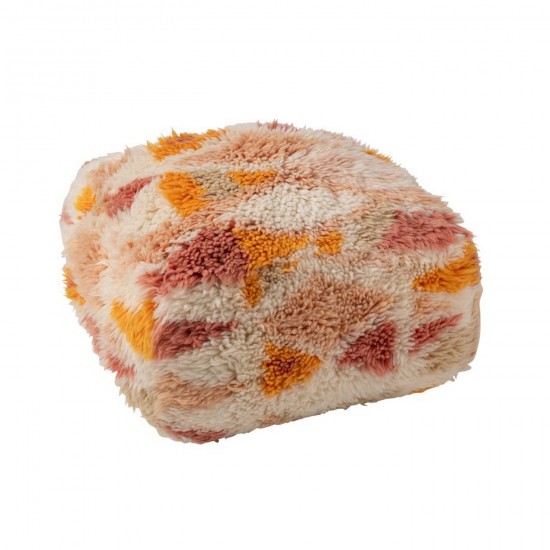 Jline Sitzsack Geometrisch Wolle Mehrfarbig sitzkissens puffs Hockers.