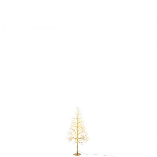 J Line Albero Led Luci Bianco Caldo Ferro Oro Small Árbol Led Luces Blancas Cálidas Plancha Dorado Small.