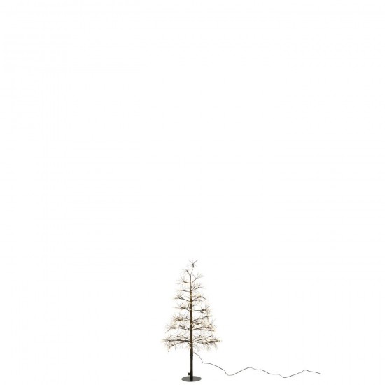 Jline Árbol Led Luces Blancas Cálidas Plancha Negro Small.