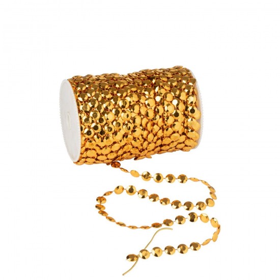 J Line Garland Roll 30M Ps Copper Colored garlands hanging.