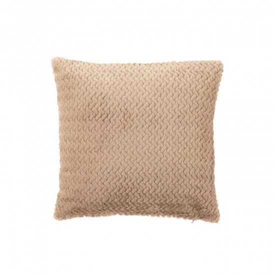 J Line Cushion Polyester Taupe cushion.