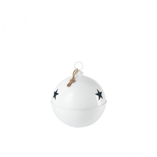 Jline Kerstbal Helder Bal Ijzer Wit Large.