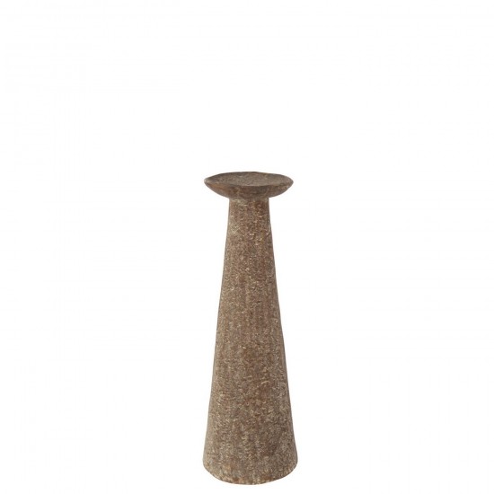 J Line Candle Holder Aluminium Brown Small candle holders.