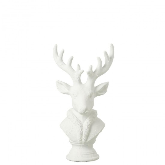 J Line Deer Polyresin White Small deer.