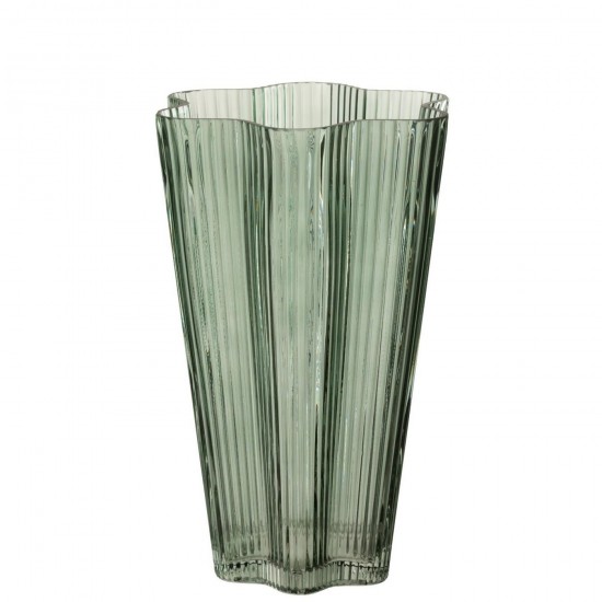 Jline Vase Glas Grau Grün Large vases.