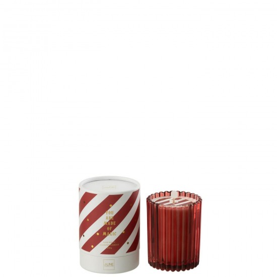J Line Scented Candle Magic Wax White Coral Red scented candles.