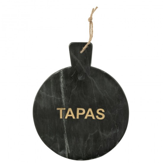 J Line Cheese Board Round Marble Black Gold Colored chopping boards.
