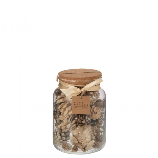 J Line Dried Flowers Mix Dry Flower Gold Colored Large dried flowers.