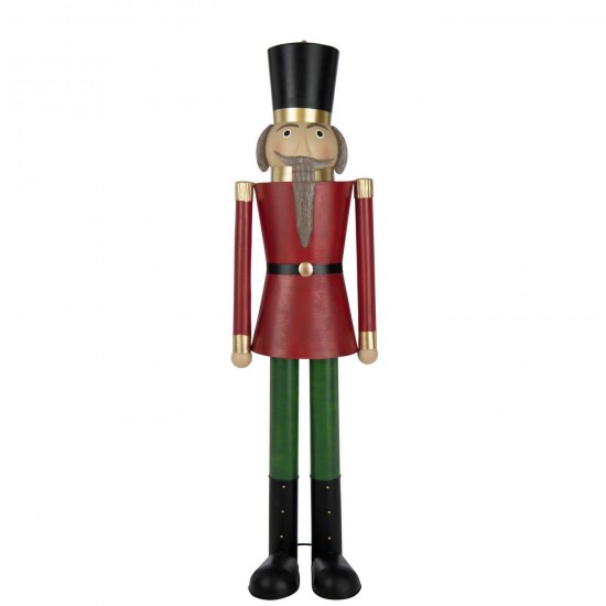 J Line Nutcracker Moustache Metal Multicolored Large People.