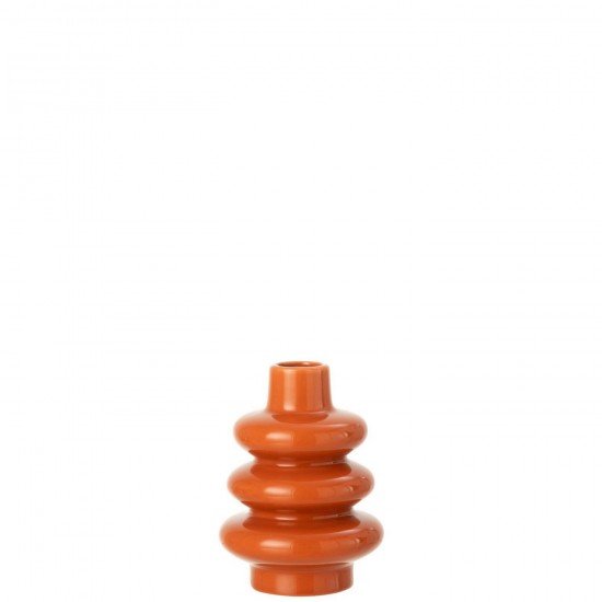 Jline Vaas Buoys Shiny Porselein Terracotta Small.