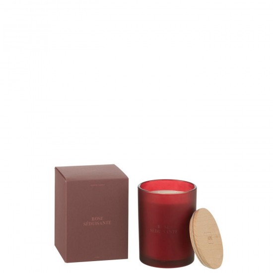 J Line Scented Candle Accords Essentiels Rose Seduisante 52H scented candles.