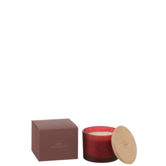 J Line Scented Candle Accords Essentiels Rose Seduisante 28H scented candles.