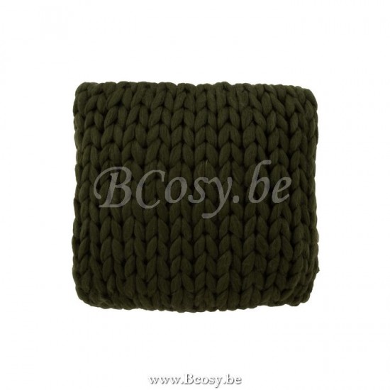 J Line Jline Cushion Knitted Acrylic Green cushion