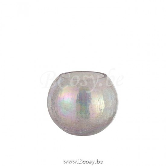 Jline Fotosforo Bola Agrietado Cristal Nacarado Malva Large