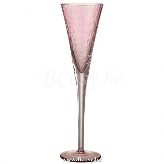 J Line Jline Champagneglas Oneffen Glas Roze
