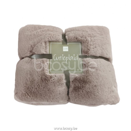 J Line 79007 Wonen Landelijke stijl by J Line deco lijn Plaid Cutie Polyester Muisgrijs 130x180 plaids deken dekens dekentjes quilts