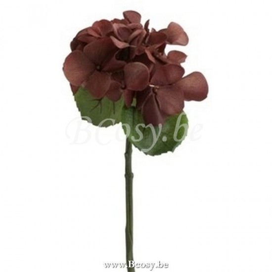 Jline Hydrangea Plastiek Bruin Small.