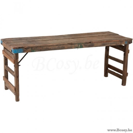 J Line 96490 Console Verouderd Gerecycleerd Hout Bruin 170 consoles wandtafels