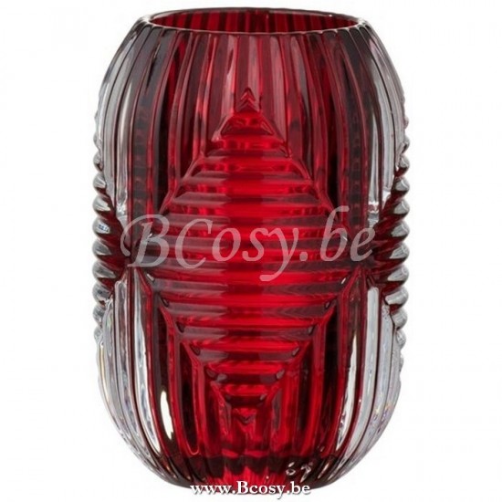 J Line Jline Teelichthalter Hoch Linien Glas Rot t lichthalter teelichtleuchter teelichte