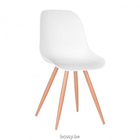 LABEL 51 Chaise de salle à manger Rimini Blanc PP.