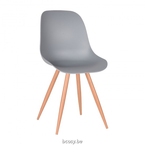 LABEL 51 Chaise de salle à manger Rimini Gris PP.
