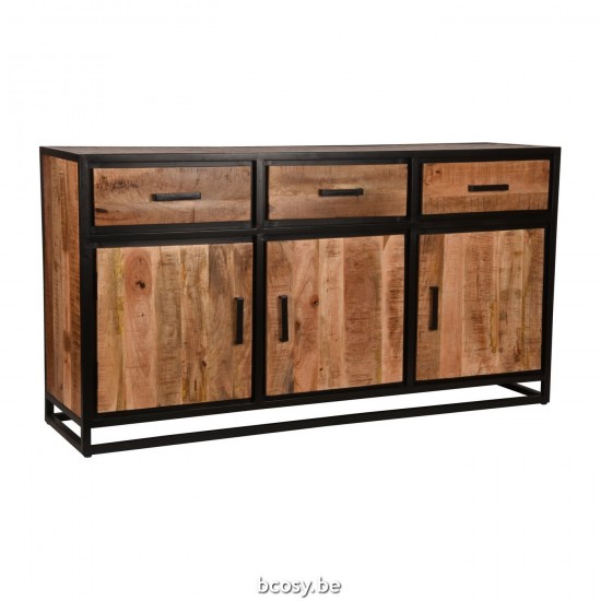 LABEL51 Dressoir Tampa Rough Mangohout One Size.