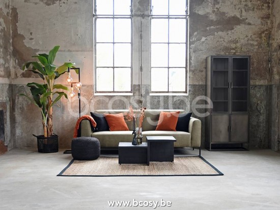 LABEL51 Tabouret 50 cm Jute Noir Jute.