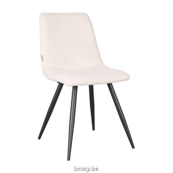 LABEL 51 Chaise de salle à manger Jep Ivoire Teddy.