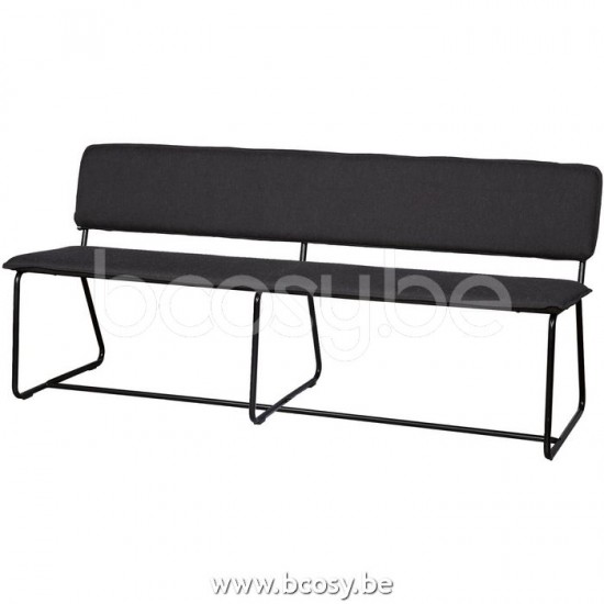 Lifestyle BANK PORTER ANTHRACITE 160CM