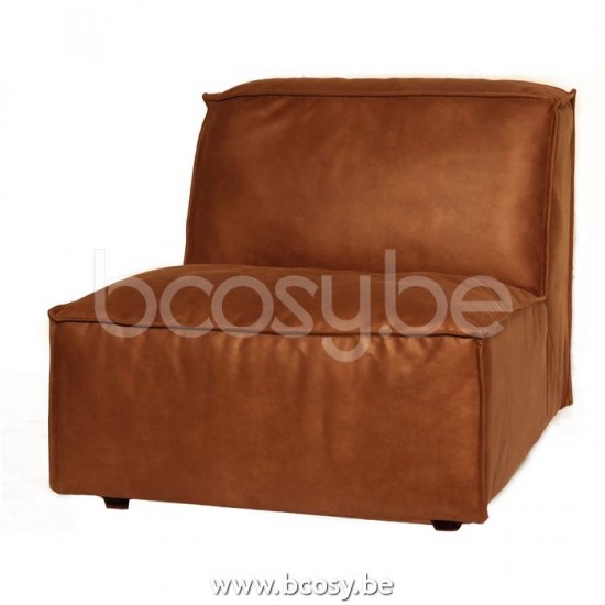 Lifestyle 1 SIÈGE SANS BRAS VERONA MERSEY COGNAC 4 B94/H75/D104