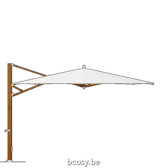 TUUCI Parasols suspendus deportés pendants décentrés à mât libre flottants en aluminium.