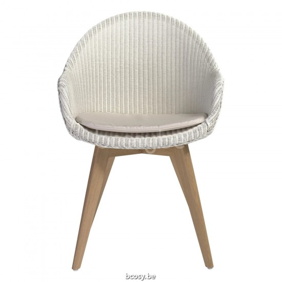 Vincent Sheppard Avril armstoelen Natuur eiken Hout frame Gebroken Wit Lloyd Loom.