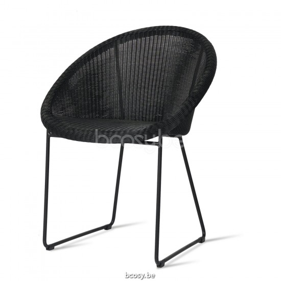 Vincent Sheppard Gipsy Tuinstoelen Zwart Stalen frame Zwart Wicker Polyethyleen.