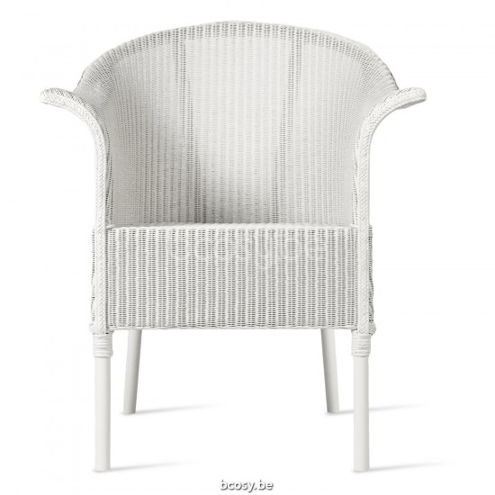 Vincent Sheppard Monte Carlo fauteuils de jardin avec accoudoirs Lloyd Loom Blanc pur.