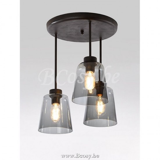 Marckdael new-york Rust Maroon Chestnut Plafondlamp licht verlichting VVD VDV Verlichting van Dijck Dyck Markdaal.