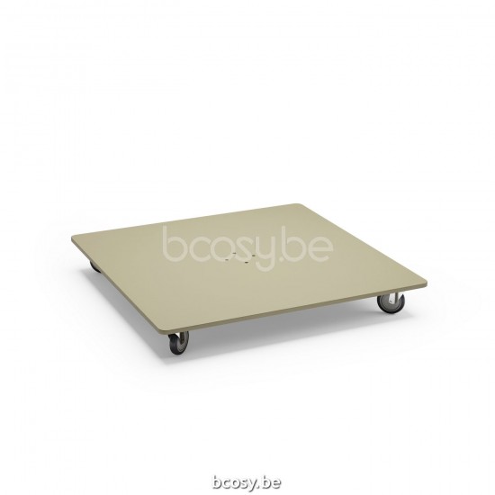 Jardinico ANTEGO Quadratischer Parasolfuss 125kg Linen steel.