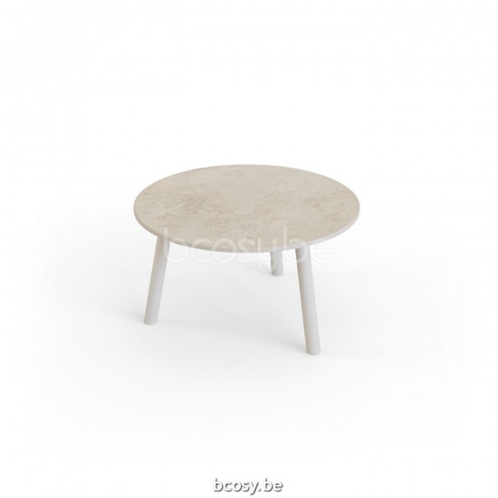 Jati Kebon Ronda Garten Couchtisch Dune mattes Aluminium Tischplatte Keramik.