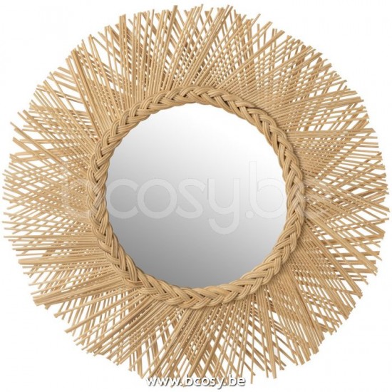 J Line Jline Spiegel Flechte Rattan Naturell